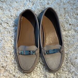 Coach Women's Taupe Leather Loafers